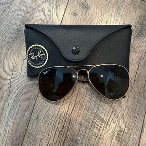 Authentic ray ban classic aviators size XL with case